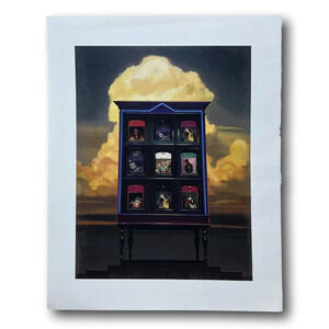 Authentic Lithograph Gallery Wall Art Gucci Chinoiserie T Shirt Fashion Cabinet